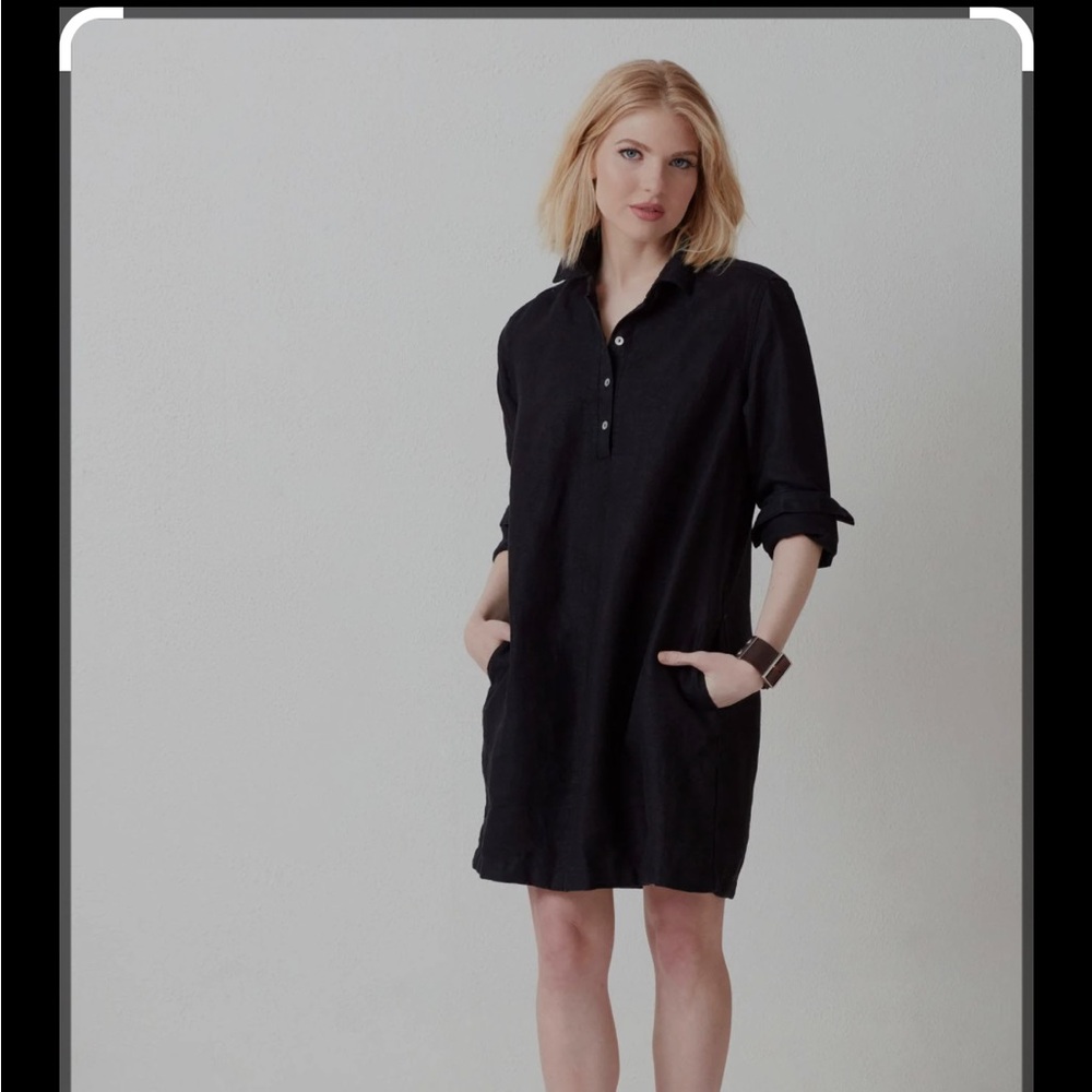 Amelie Linen Shirtdress Dress - Picture 2 of 6